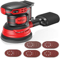 Cordless Orbital Sander Compatible For Milwaukee 18V With Dust Collector