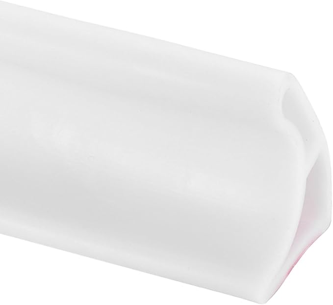 uxcell Flexible Shower Water Barrier, 118" TPE Shower Edge Water Stopper Blocker Splash Guard for Bathtub Sink Washing Machine Dry and Wet Separation, 0.79"W x 1.18"H, White