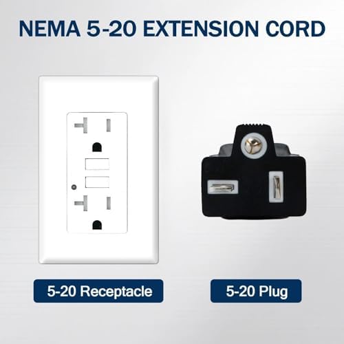 EP 25 Ft 10/3 SJTW NEMA 5-20 P/R Outdoor Extension Cord, Yellow