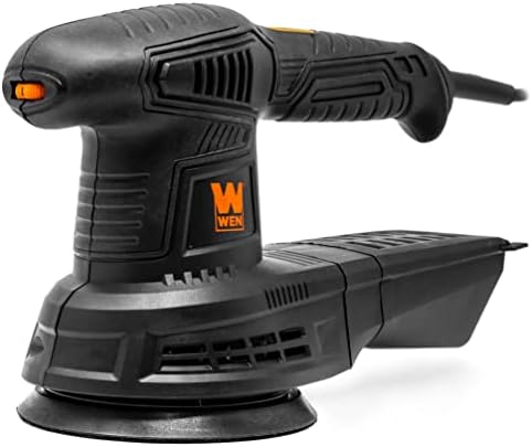 WEN 6305 3.7-Amp 5-Inch Variable Speed Random Orbit Rotary Sander, Black