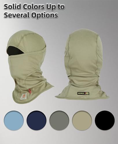 BOCOMAL FR Balaclava with Face Mask 7oz Midweight Arc Rated NFPA2112 CAT2