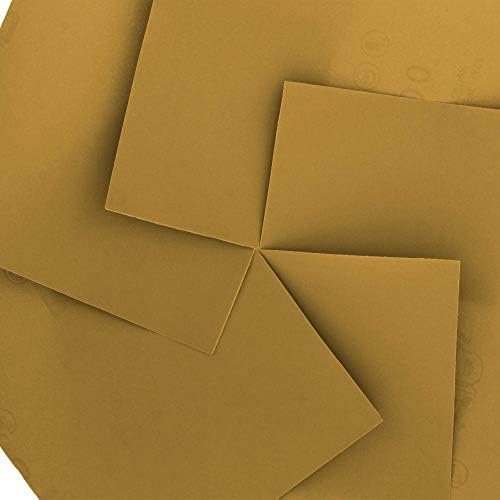 Dura-Gold Premium 1/4 Sheet Gold Sandpaper Sheets, 600 Grit (Box of 400)