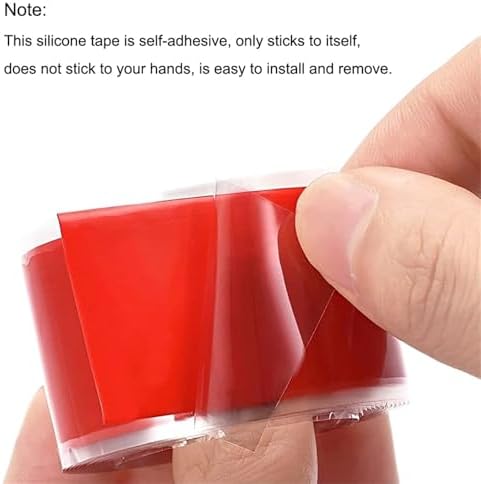 12 Roll 1 Inch X 10 FT Self-Fusing Silicone, Thickness 0.5mm Hose Repair Tape, Heavy Duty and Leak Proof Rubber Hose Tape, Pipe for Water