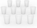 stonylab Silicon Rubber Stopper, White Tapered Lab Seal Silicon Stoppers Rubber Plugs (10-Pack, 3#)