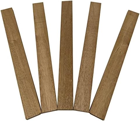 5 Pieces African Mahogany Kiln Dried Hardwood Lumber Boards | 3/4" x 2" x 24" for Woodworking, Furniture Making, Cabinetry, Carving & DIY Projects | Exotic Wood Zone