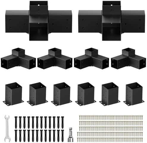 Pergola Kit, Heavy Duty Pergola Brackets for 4"x 4" (Actual 3.5" X 3.5")