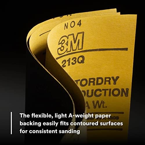 3M Wetordry Abrasive Sheet, 413Q, 02004, 320+ Grit, 9 in x 11 in, Finishing