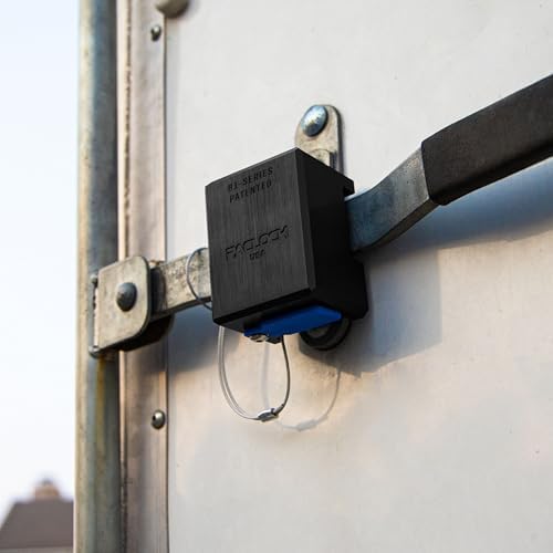 PACLOCK's 81-Series Patented Trailer Door Lock, Standard Rekeyable (SR), One Lock Keyed to a Number U-Pick! w/ 2 Keys, Black