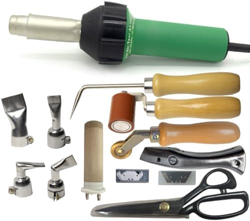 Hot Air Welding Gun PVC Professional Roofing Welding Kits 120V Welding PVC TPO EPDM Single Ply Roofing Membranes 1600W Welding Vinyl Flooring Coverings Linoleum Thermoplastics