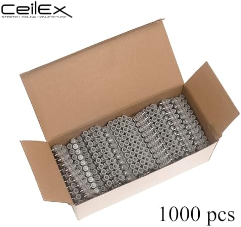 1000x Collated Concrete Nails 5/8 Inch (16mm) for Hilti BX 3 (BX3) Cordless Concrete Nailer, B3 MX Collated Strip, Full Round Head Hardened Steel Pins for Metal Track, Drywall & Concrete