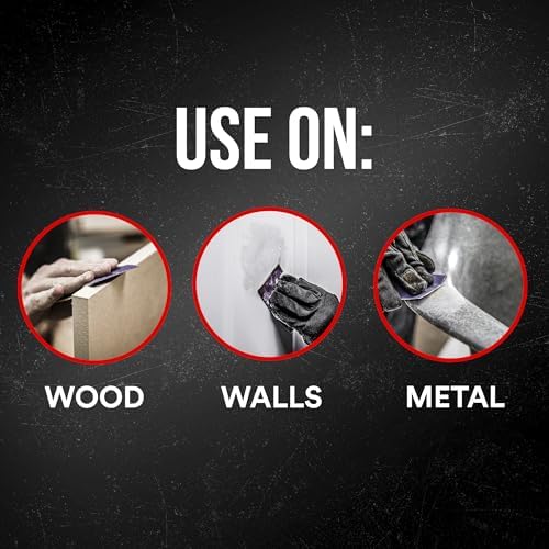 3M Advanced Sandpaper, 20 Sheets, 80 Grit, 3M Pro Grade Precision, No-Slip Grip Backing, 9-in x 11-in, for Sanding on Wet or Dry Surfaces (26080CP-P-G), 2-Pack