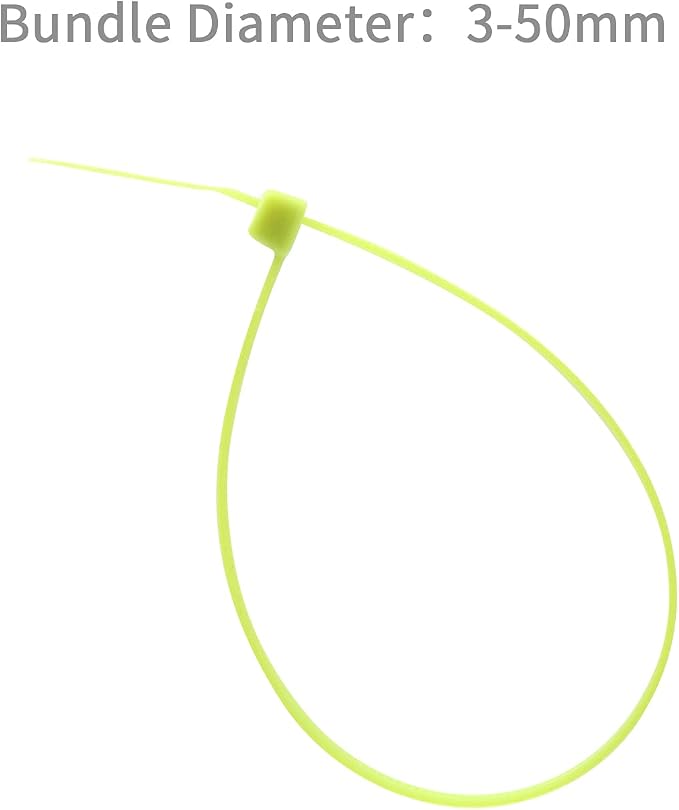 XINGO 8 Inch Cable Zip Ties (500 Pack), 40 Lbs Tensile Strength-Heavy Duty, Self-Locking Nylon Plastic Nylon Wire Ties for indoor and outdoor use(Apple Green)