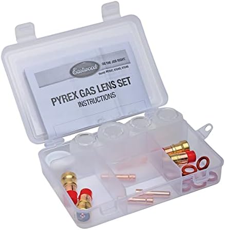 Eastwood TIG Welding Gas Lens Kit 21 Piece Master Set for WP17, WP18 and WP26 Torches