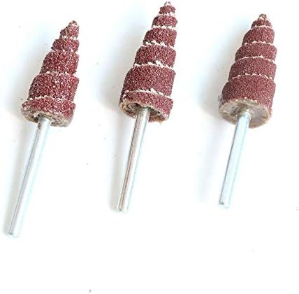 Flap Wheel Cone Shape Mounted Point Grinding Head Sandpaper Flap Sanding Wheel 80#-320# with 1/8" Shank Polishing Abrasive Tool