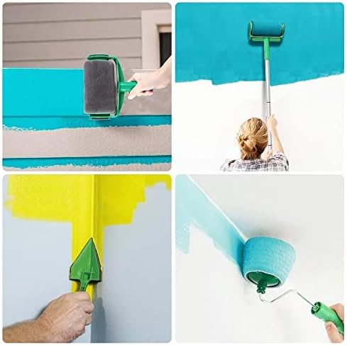 Multifunctional Household Use Wall Decorative Paint Roller Brush Handle Tool DIY Easy to Operate Painting Tools