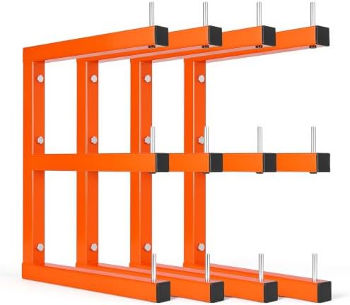 VEVOR Lumber Rack, 3-Tier 4-Pack 220 lbs per Tier, Welded Wood Pipe Storage