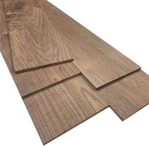 Pack of 2 Black Walnut Boards 1/4” Thick, Up to 8” Wide, 24” Long. You Choose Width. Thin Hardwood Lumber by Wood-Hawk (1/4 x 6 x 24)