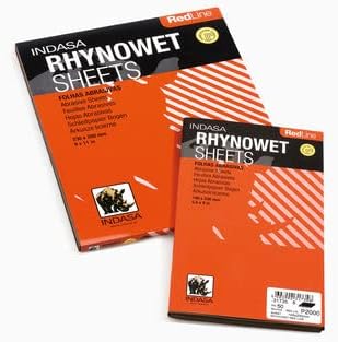 Buy Indasa Redline Rhynowet Wet & Dry Sanding Sheets, 6 & 7 Series (6-1000), 80
