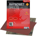 INDASA Rhynowet Red Line Wet Dry Sanding Sheets 9 x 11 Inch 500 Grit Waterproof Latex Backing Abrasive Paper for Wood Metal Automotive Surface Prep Pack of 50