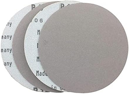 11 inch Sanding Discs Hook and Loop Round Sand Paper Disc, White Aluminum Oxide No Hole Hook and Loop Sanding Discs, 3000 Grit Sandpaper Auto Body Sandpapers for Wood, Paint, Metal & Plastic, 50 Pack