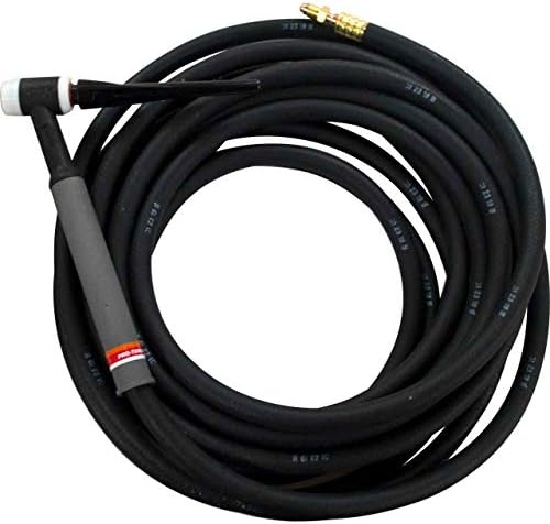 Lincoln Electric PTA-17 TIG Torch - for Air-Cooled TIG Welding - Rigid Torch Head - 25 FT, 1 Piece Cable - K1782-3