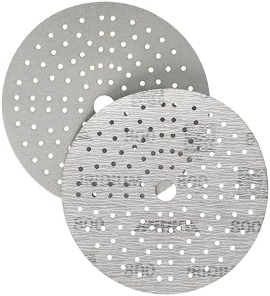 Mirka Iridium 6 Inch 800 Grit Premium Ceramic Blend Sanding Discs, 50 Pack