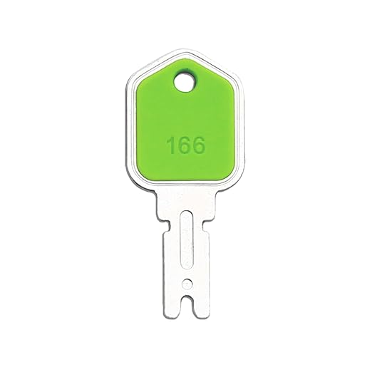 166 Equipment Ignition Key Pack of 9, Hyster Forklift Key Hyster Heavy Equipment Keys Compatible for Yale Komatsu Crown Gehl GraDall