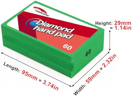 Diamond Hand Polishing Pads Foam Back Sanding Blocks for Sanding Ceramics Glass Tile Concrete Stone Marble Granite Grit 120