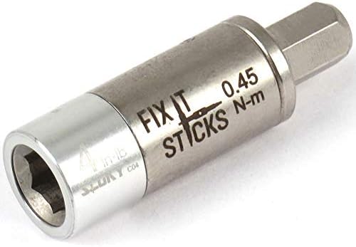 Fix It Sticks Field Hunting Outdoors Gun Maintenance Adjustable Fits 1/4in Bit T-Way Wrench Small Torque Limiter, 4 in-lb