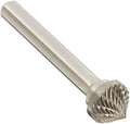 Drill America SK-5 Carbide Burr/Rotary File 90 Degree Included Angle Double Cut for Die Grinder 1/2" Dia. x 1/4" Cut Length with 1/4" Shank and 2-1/8" Overall Length, DUL Series