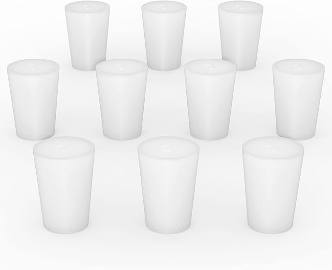 stonylab Silicon Rubber Stopper, White Tapered Lab Seal Silicon Stoppers Rubber Plugs (10-Pack, 1#)