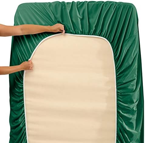 Hearth & Harbor Cal King Size Sheets - 4 Piece Bed Sheet Set, Hotel Luxury Double Brushed Bed Sheets - Extra Soft Bedding Sheets & Pillowcases, California King, Hunter Green