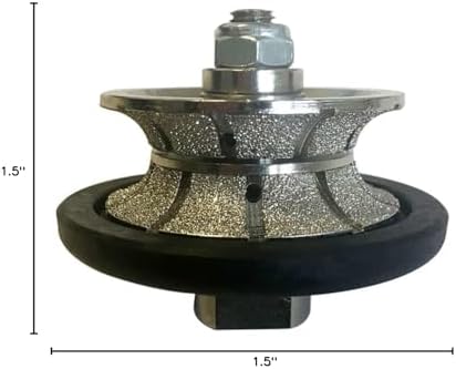 1-1/2" Full Bullnose Profile Wheel for Angle Grinders, Shape V