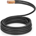 TEMCo 1/0 Gauge AWG 225 Ft Black Flexible Pure Copper Made in USA Welding Cable Battery Wire - Heavy Duty Solar, Inverter, Car, RV, Truck
