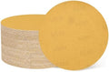 HARFINGTON 50 Pcs 5 Inch Sanding Discs 240 Grit Yellow Aluminum Oxide