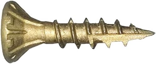 Jake Sales #8 x 3/4" Bronze Coated Multipurpose Wood Screw Torx/Star Drive Flat Head (Full Box - 10,000 Screw Count) Exterior Coated - ACQ Compatible Wood Screws