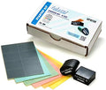 Tolecut Starter Kit - 8-Cut, PSA Sanding Sheets for Nibs, Runs and Imperfections, SP9738, K800 - K3000, 6 Sheets + 2 Toleblocks