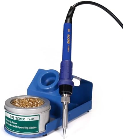 YIHUA 862BD+ Professional Soldering & Rework Station bundle with #2300 Hot Air Nozzles with Iron Holder, Soldering Cleaning Kit, and Accessories (23 Items)