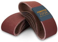 POWERTEC 4 x 24 Inch Sanding Belts, 36 PK, 6 Each of 60 80 120 150 240 400 Grits, 4x24 Belt Sander Sanding Belts, Aluminum Oxide Sandpaper for Oscillating Belt Sander, Woodworking (110008-P2)