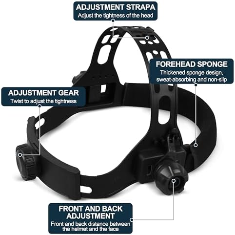 Welding Helmet Headgear Ratchet Replacement, 3 Points,1 Pack