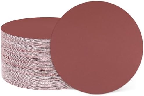 HARFINGTON 60 Pcs 4 Inch Sanding Discs 600 Grit Red Aluminum Oxide