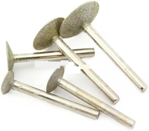Grinding Wheel for Drill 16/20/25/30/35mm Diamond Grinding Needle Bit Mounted Point Carving Tools Shank 6mm 1/4" for Gemstone Jewelry(Head Diameter 30 mm)