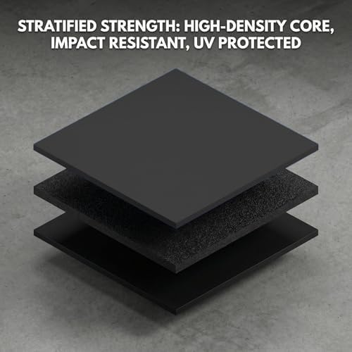HDPE Plastic Sheet – 1/4" Thick Black Marine Grade HDPE Board – 24"x48" High Density Polyethylene Plastic, UV Resistant & Corrosion Proof for Outdoor, Industrial, DIY & Marine Projects