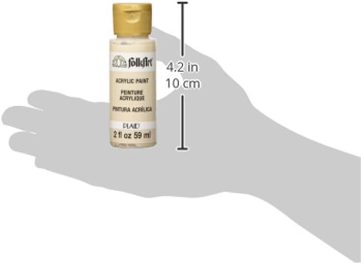 FolkArt Acrylic Paint in Assorted Colors (2 oz), 420, Linen (Pack of 2)