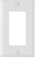 AIDA 1-Gang Standard Light Switch Cover Plate, Decorative Outlet Covers, Glossy White, 1-Pack Unbreakable Polycarbonate Wall Plates for Decorator Device, UL Listed, 4.5" H x 2.75" L