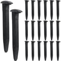 Yinkin 20 Pcs 6.5'' Railroad Spike Carbon Steel Rail Road Spike Ties, Black