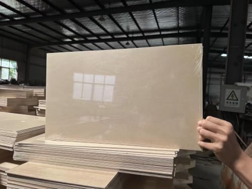 Baltic Birch Plywood - 1/8 Inch Thickness - 11.8" x 11.8" Wood Sheets for Laser Cutting, CNC Cutting and Crafts (20, 11.8 X 20)