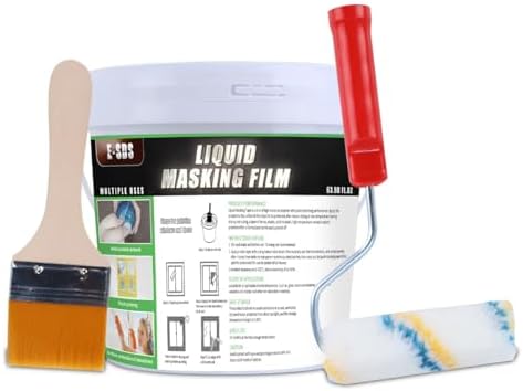 E-SDS Masking Liquid Tape, 64 fl.oz Transparent Peelable Coating for Window