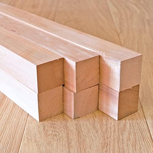 African Mahogany Wood Turning Blanks 2pc - 2" x 2" x 36"