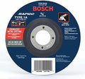 BOSCH 4-1/2 in. x .040 in. and 7/8 in. Arbor Type 1 60 Grit Fast, Thin Metal/Stainless Cutting Abrasive Wheel for Angle Grinder, Pack of 25 (TCW1S450)